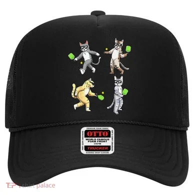 Cats Playing Pickleball Hat