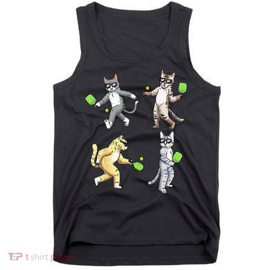 Cats Playing Pickleball Tank Top