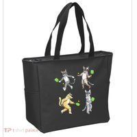 Cats Playing Pickleball Tote Bag thumb 2