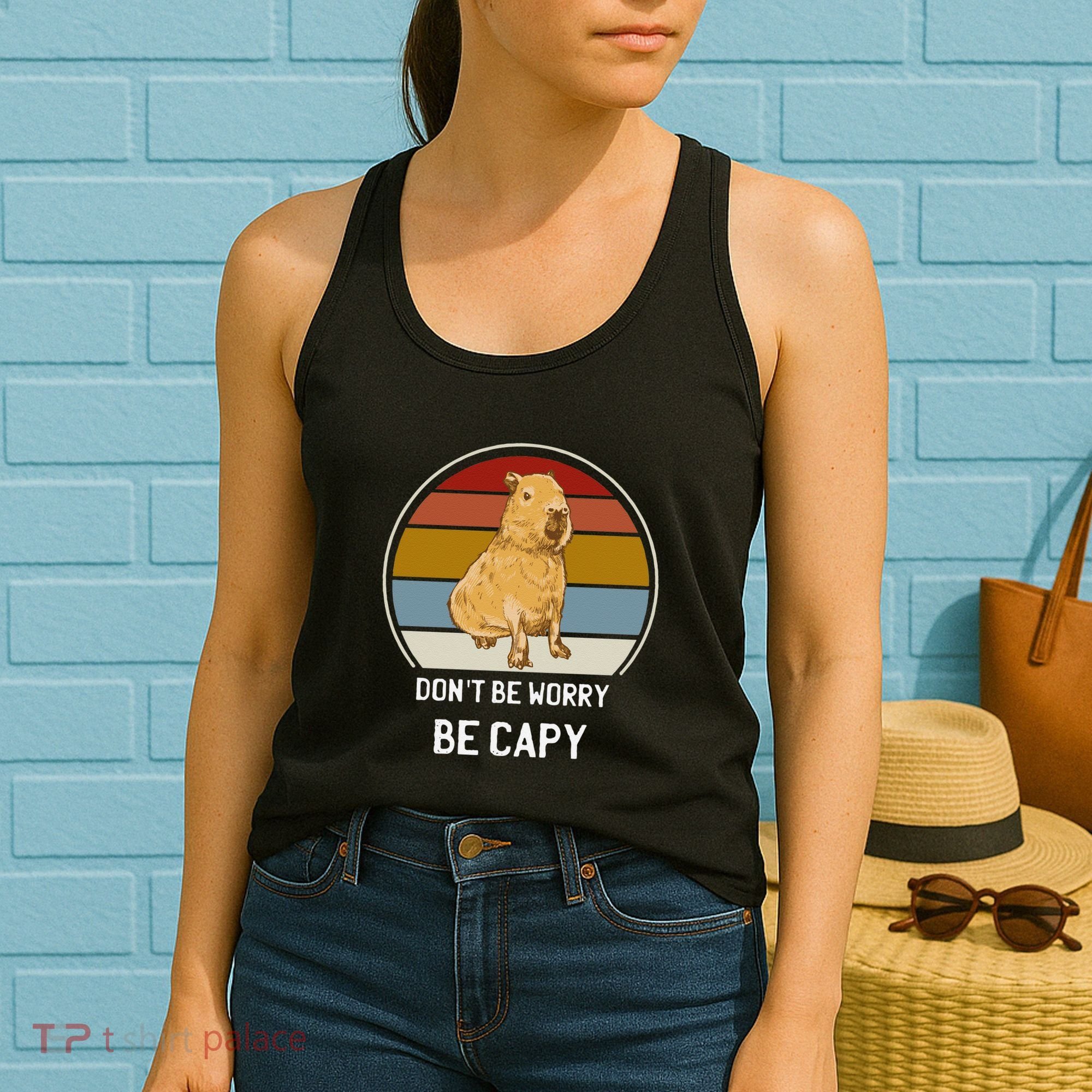 Capybara Peluches Party Peluche Capybara Big Capybara Plush Women's Tank Top