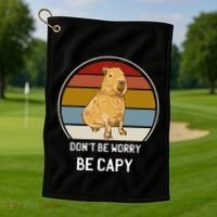 Capybara Peluches Party Peluche Capybara Big Capybara Plush Golf Towel thumb 1