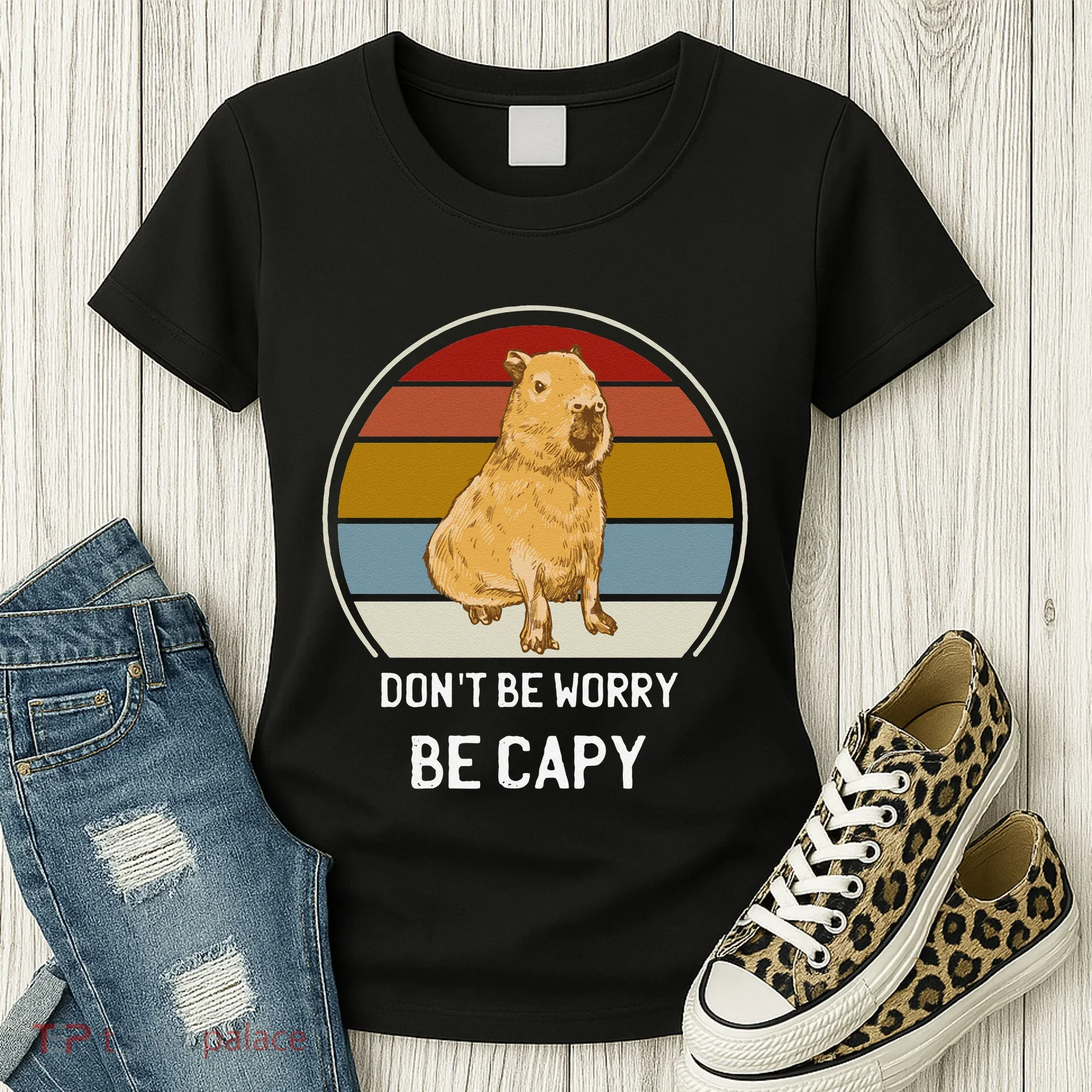 Capybara Peluches Party Peluche Capybara Big Capybara Plush Women's T-Shirt