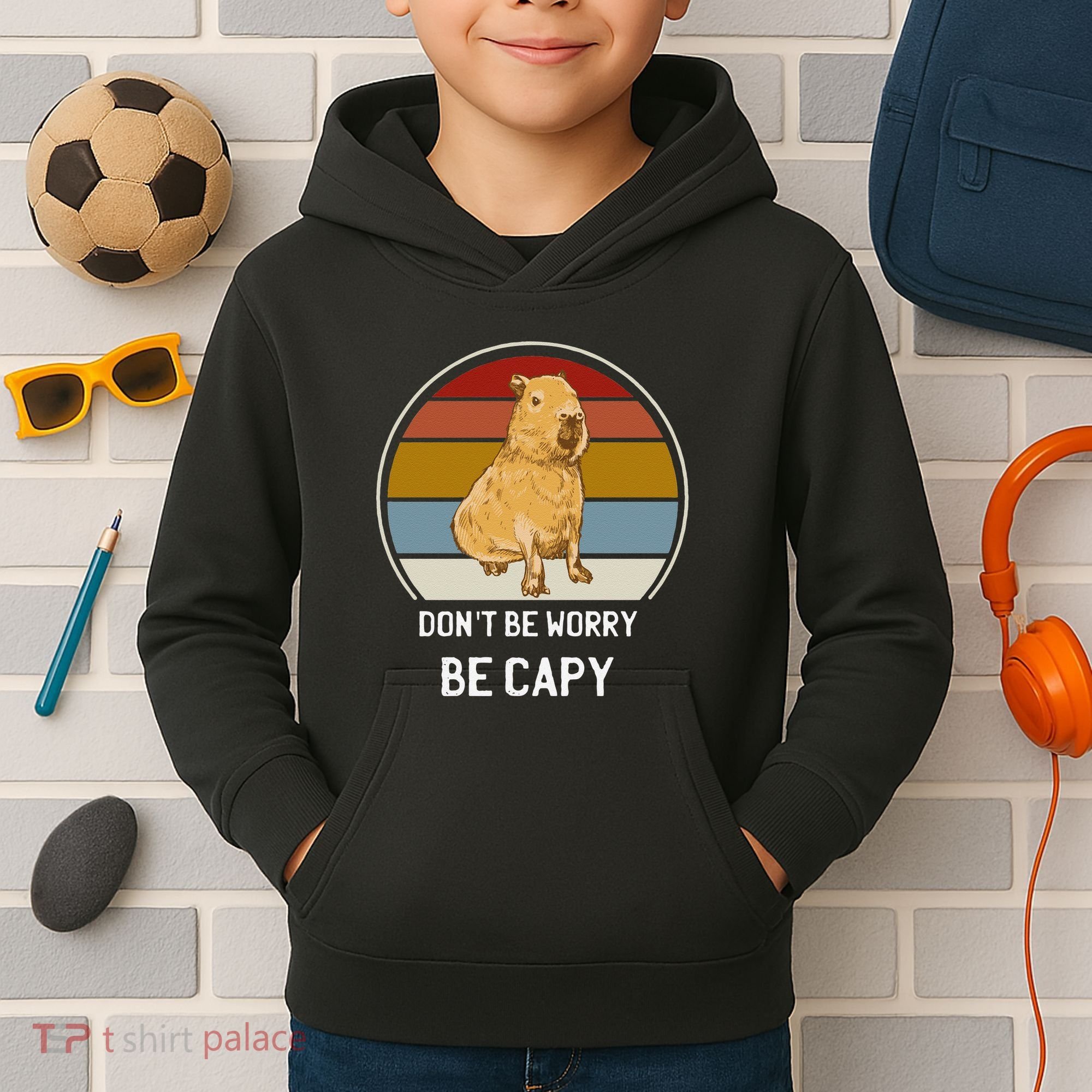 Capybara Peluches Party Peluche Capybara Big Capybara Plush Kids Hoodie