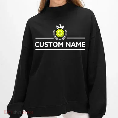 Custom Pickleball Personalize Team Name Boxercraft Ladies Fleece Mock Neck