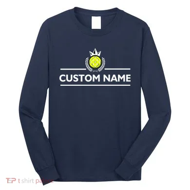 Custom Pickleball Personalize Team Name Long Sleeve Shirt