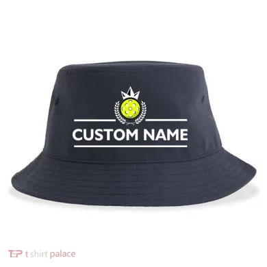 Custom Pickleball Personalize Team Name Sustainable Bucket Hat