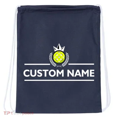 Custom Pickleball Personalize Team Name Drawstring Bag