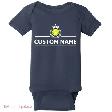 Custom Pickleball Personalize Team Name Baby Bodysuit