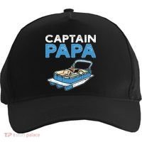 Captain Papa. Pontoon Boat Captain Five-Panel Snapback Cap thumb 0