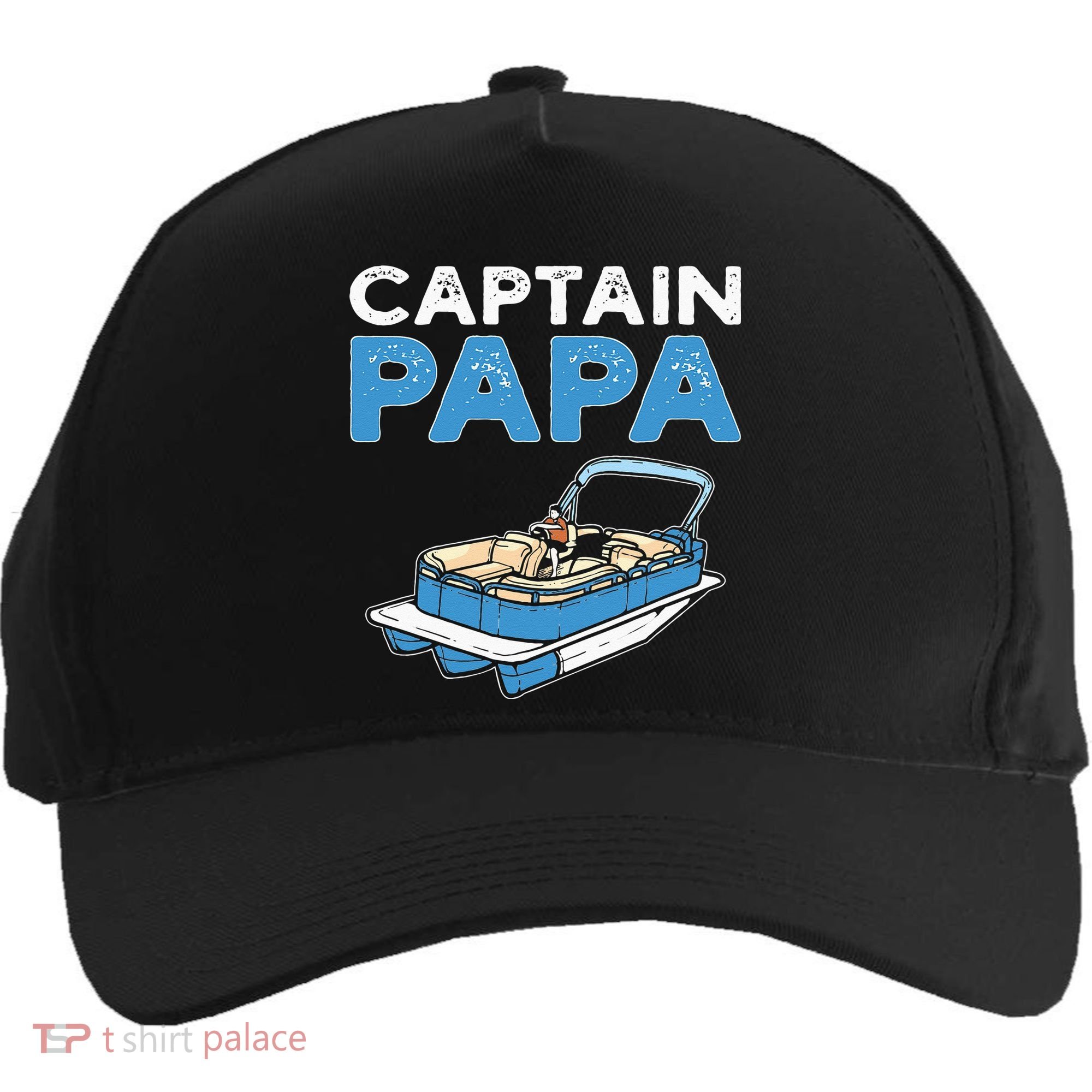 Captain Papa. Pontoon Boat Captain Five-Panel Snapback Cap