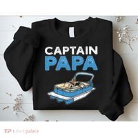Captain Papa. Pontoon Boat Captain Sweatshirt thumb 2