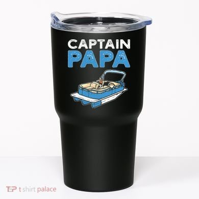 Captain Papa. Pontoon Boat Captain Tumbler