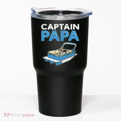 Captain Papa. Pontoon Boat Captain Tumbler