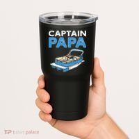 Captain Papa. Pontoon Boat Captain Tumbler thumb 2