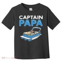 Captain Papa. Pontoon Boat Captain Toddler T-Shirt thumb 0