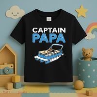 Captain Papa. Pontoon Boat Captain Toddler T-Shirt thumb 3
