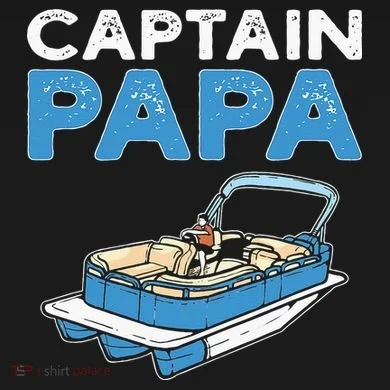 Captain Papa. Pontoon Boat Captain Toddler T-Shirt