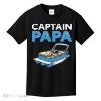 Captain Papa. Pontoon Boat Captain Kids T-Shirt thumb 0