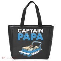 Captain Papa. Pontoon Boat Captain Tote Bag thumb 0