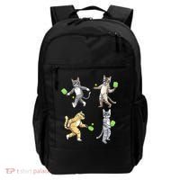 Cats Playing Pickleball Backpack thumb 0