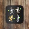 Cats Playing Pickleball Coaster