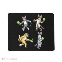 Cats Playing Pickleball Mousepad thumb 0