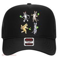 Cats Playing Pickleball Hat thumb 0