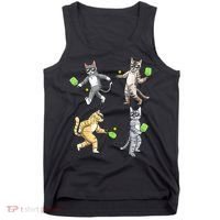 Cats Playing Pickleball Tank Top thumb 0