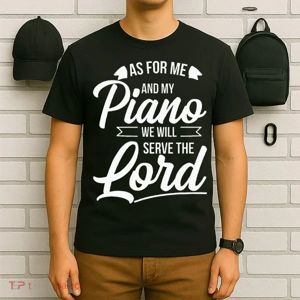 Christian Piano Player Serve The Lord Pianist T-Shirt