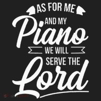Christian Piano Player Serve The Lord Pianist Beanie thumb 2