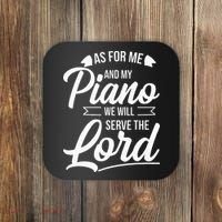 Christian Piano Player Serve The Lord Pianist Coaster thumb 0