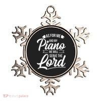 Christian Piano Player Serve The Lord Pianist Ornament thumb 0