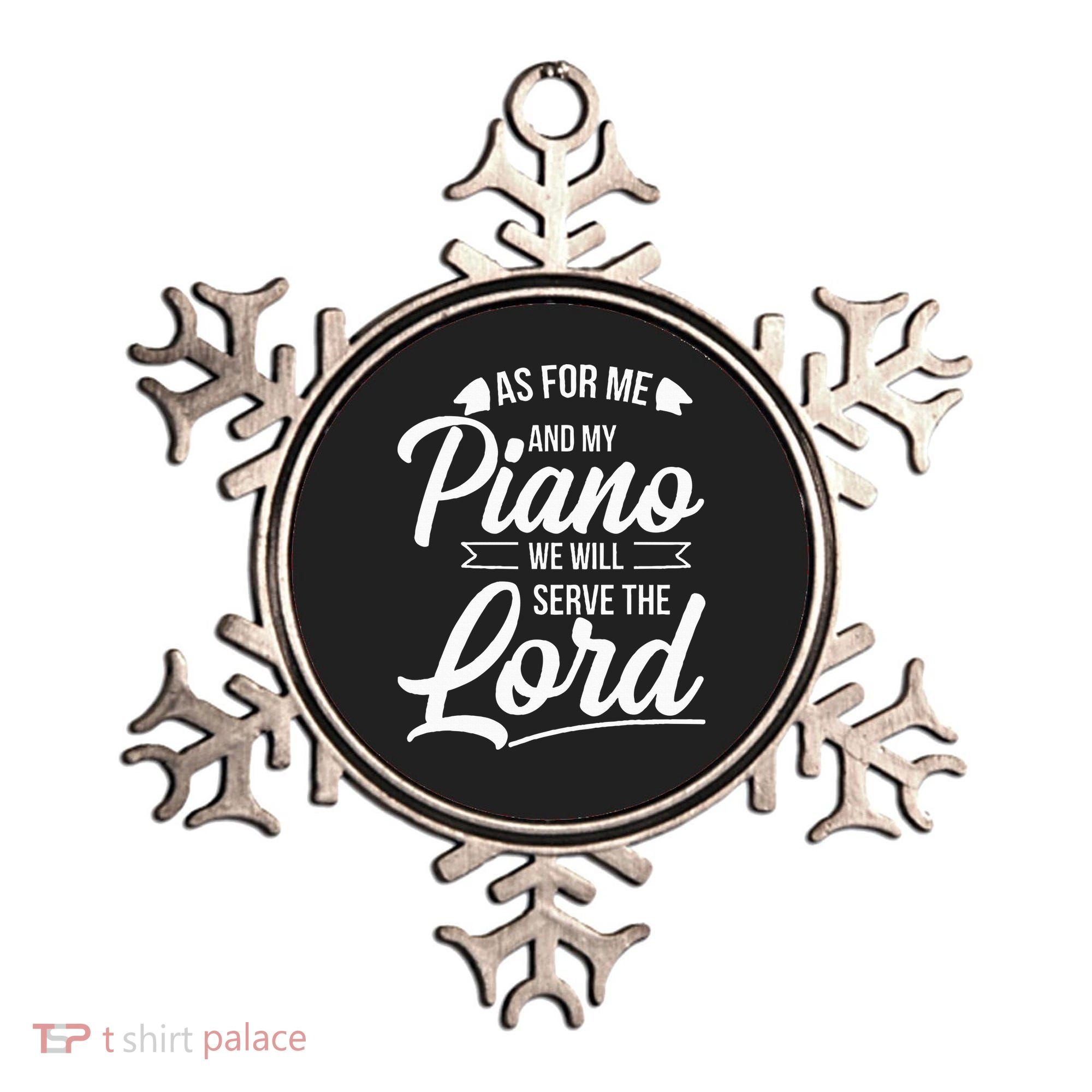 Christian Piano Player Serve The Lord Pianist Ornament