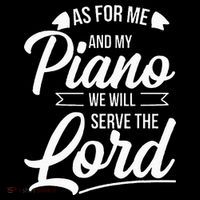 Christian Piano Player Serve The Lord Pianist Ornament thumb 1