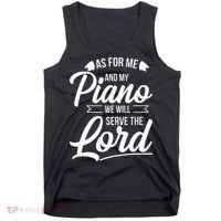 Christian Piano Player Serve The Lord Pianist Tank Top thumb 0