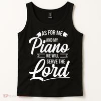 Christian Piano Player Serve The Lord Pianist Tank Top thumb 2