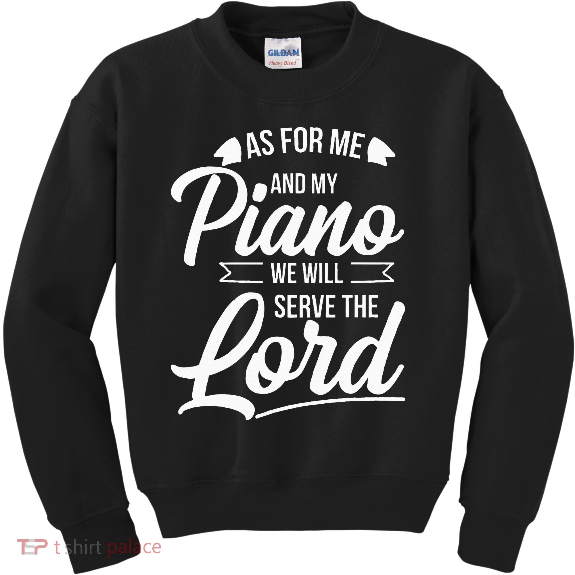 Christian Piano Player Serve The Lord Pianist Kids Sweatshirt