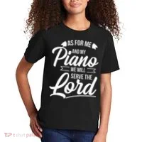 Christian Piano Player Serve The Lord Pianist Kids T-Shirt thumb 2