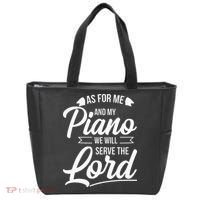 Christian Piano Player Serve The Lord Pianist Tote Bag thumb 0