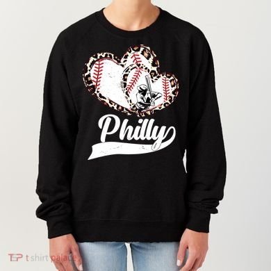 Cute Philly Philadelphia Baseball Hearts Women's Sweatshirt