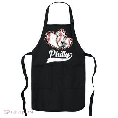 Cute Philly Philadelphia Baseball Hearts Apron
