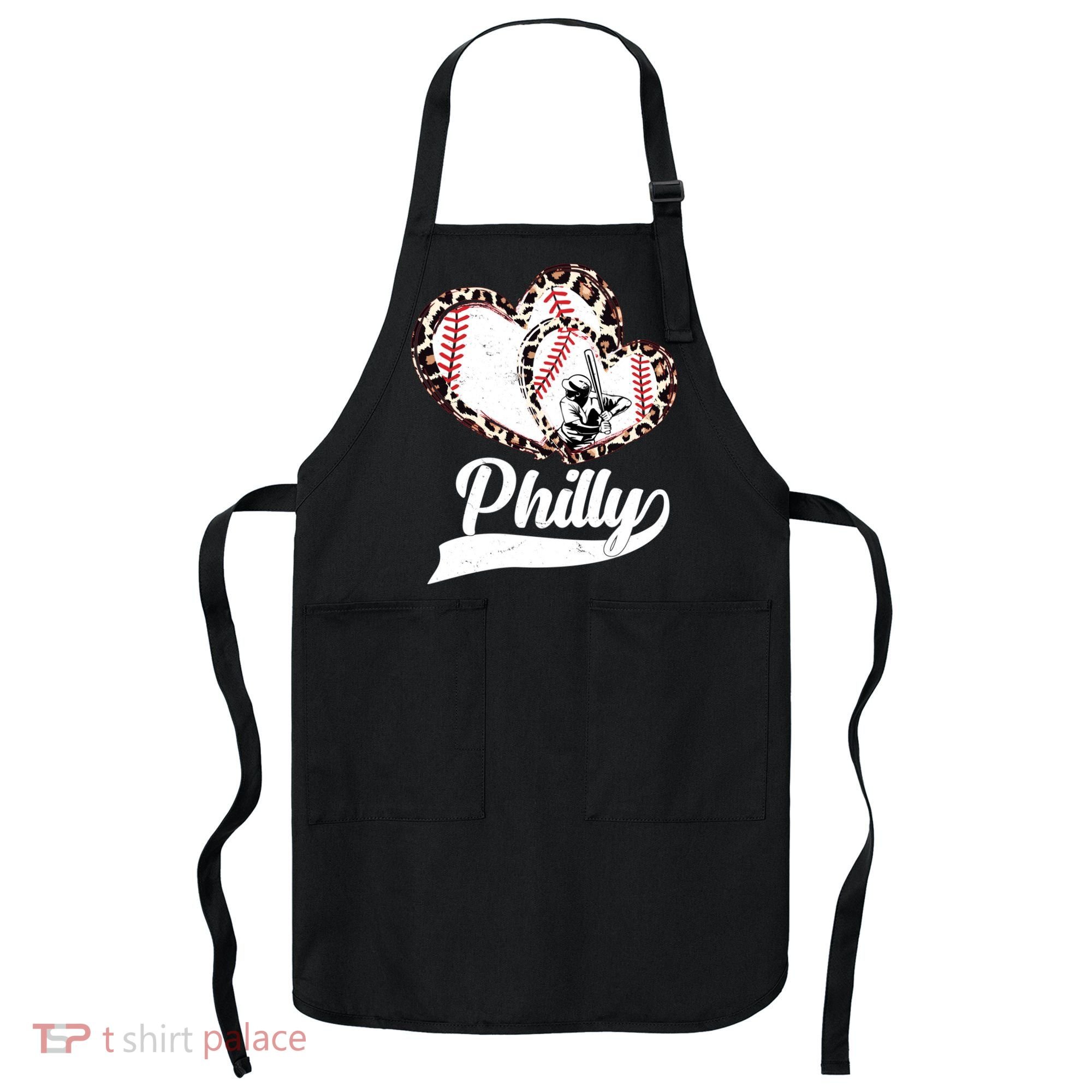 Cute Philly Philadelphia Baseball Hearts Apron