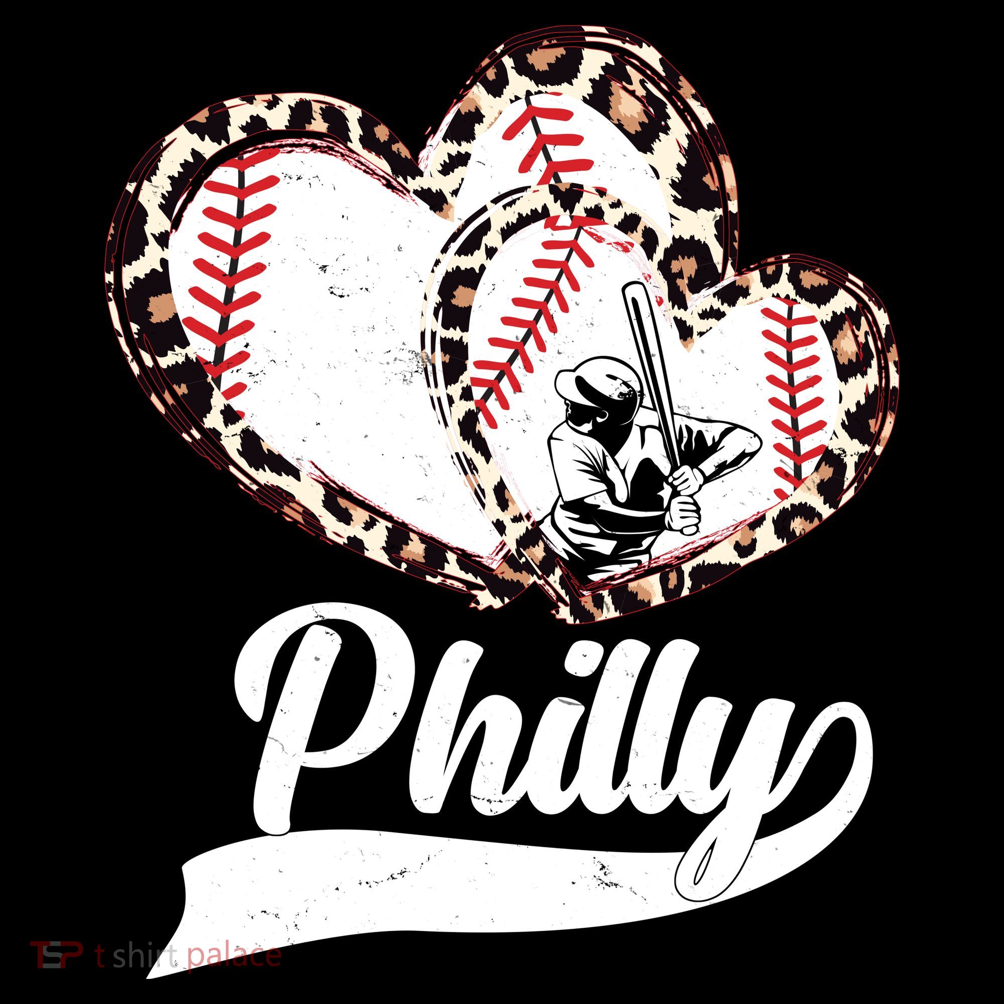 Cute Philly Philadelphia Baseball Hearts Backpack