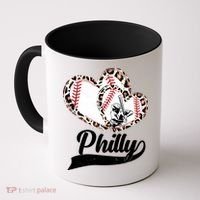 Cute Philly Philadelphia Baseball Hearts Coffee Mug thumb 0
