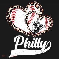 Cute Philly Philadelphia Baseball Hearts Polo thumb 3