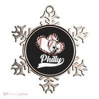 Cute Philly Philadelphia Baseball Hearts Ornament thumb 0