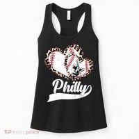 Cute Philly Philadelphia Baseball Hearts Women's Tank Top thumb 0