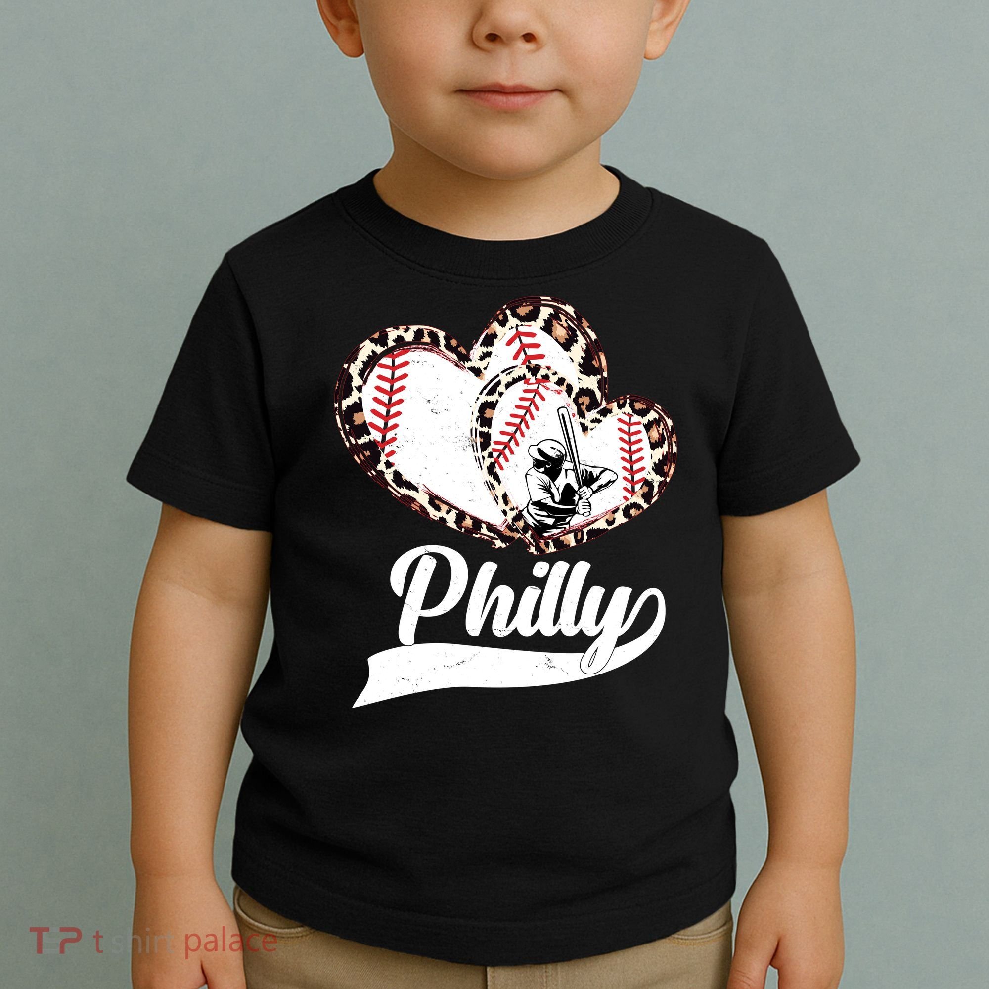 Cute Philly Philadelphia Baseball Hearts Toddler T-Shirt