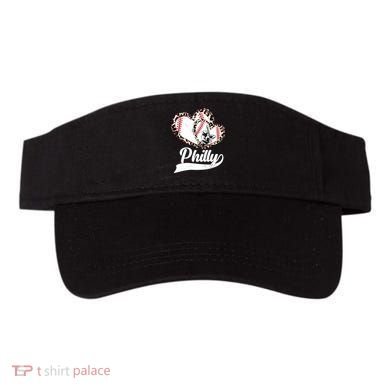 Cute Philly Philadelphia Baseball Hearts Visor