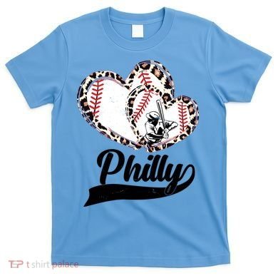 Cute Philly Philadelphia Baseball Hearts T-Shirt